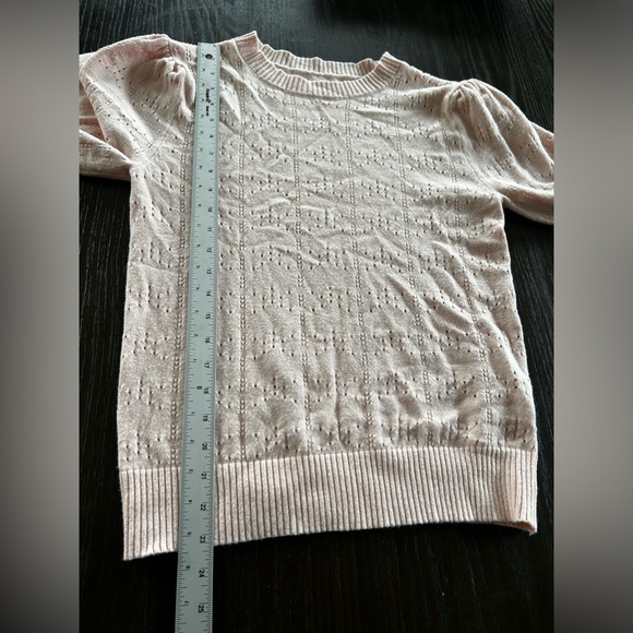 Vintage blouse viscose crotchet knitted soft stretchy cottagecore grandma core - Picture 8 of 10